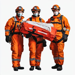 Fototapeta premium tree workers in uniform