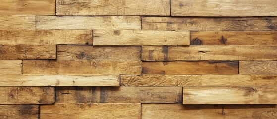 Here is a closeup view of a rustic wooden wall composed of squares