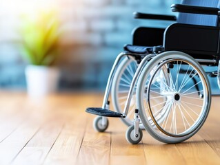 Modern wheelchair designed for comfort and mobility enhancing independence for individuals with chronic illness