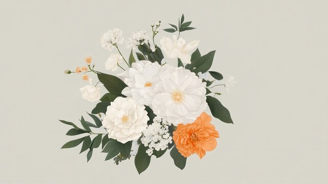 A sympathy card with elegant floral illustrations and soft muted colors