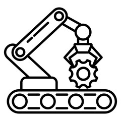 Manufacturing Outline Icon