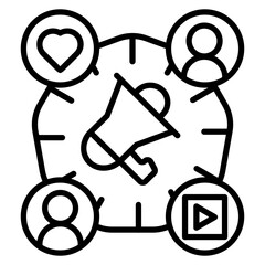Social Media Marketing Icon