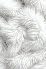 Soft white fur texture, close-up view