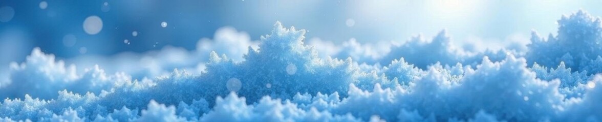 Close-up of frosty ice, intricate texture Cold, abstract winter background , white, cold surface