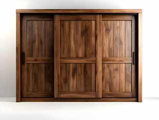 A beautifully crafted wooden sliding door, showcasing rich textures and natural wood tones. Ideal for modern and rustic interior designs.