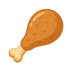 Fried chicken drumstick icon