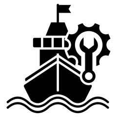 Marine Glyph Icon