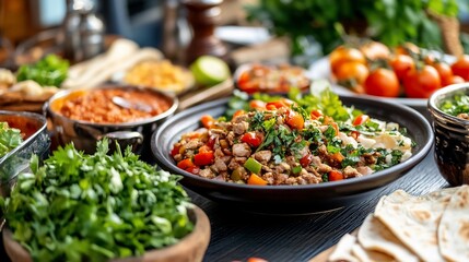 Delicious Rustic Food Stew Tomatoes Herbs Healthy Meal Fresh Cuisine