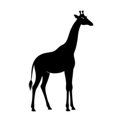 Fototapeta premium giraffe silhouette vector