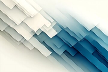 Abstract Diagonal Layered Blue and White Geometric Background Design