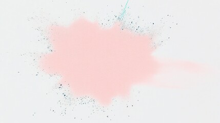 A rough hand-painted watercolor splash in pastel tones