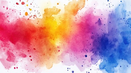 Fototapeta premium Abstract watercolor paint background with colorful blended splash effect