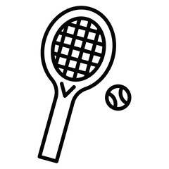 Tennis racket Icon