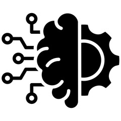 Machine Learning glyph icon