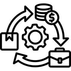 Business Model line icon