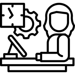 Efficiency line icon