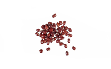 red azuki beans isolated on white or transparent png
