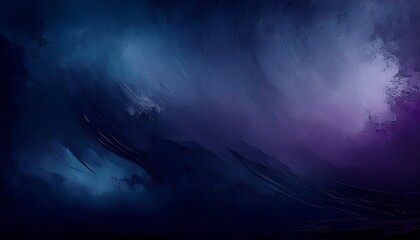 Fototapeta premium Distressed Vintage Gradient. Dark charcoal, deep plum & indigo blend. Textured, vintage style. Moody & sophisticated background.