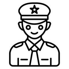 Military Officer Icon