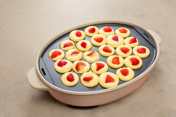 パンケーキボール　Photo of homemade fruit pancake balls