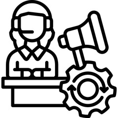 Marketing Automation line icon