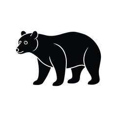 A bear silhouette vector design