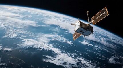 Satellite tracking ocean color phenomena from space earth's atmosphere scientific imagery outer space perspective