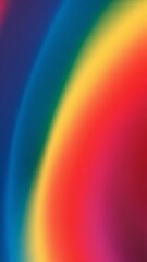 A vibrant blend of colors forming a smooth rainbow arc on a gradient background.