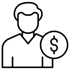 Fototapeta premium Cost Per Lead Icon
