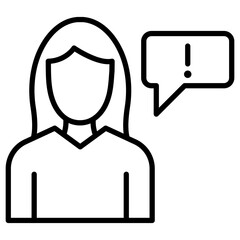 Female Informant Icon