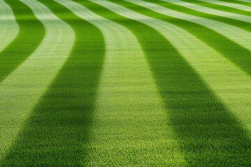 Lush green grass with wavy patterns creating a vibrant landscape