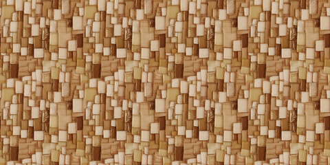 warm beige and soft ivory glass random pattern mosaic tiles