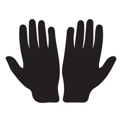 Obraz premium hand silhouette