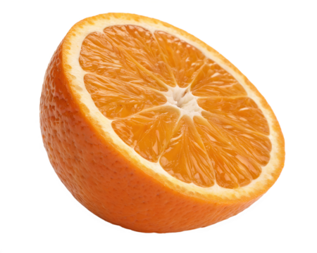 orange half isolated on transparent background png