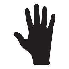 Fototapeta premium hand silhouette