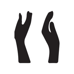 Obraz premium hand silhouette