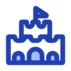 sand castle blue style