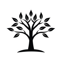 vector tree silhouette