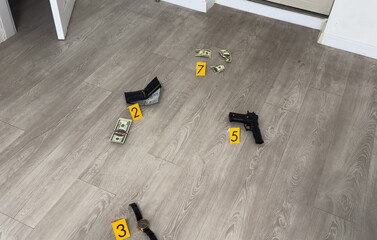 Crime scene investigation - collecting evidence from the crime scene