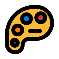 paint pallete fill color style