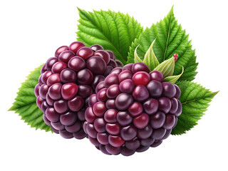 Fototapeta premium boysenberry isolated on transparent background png