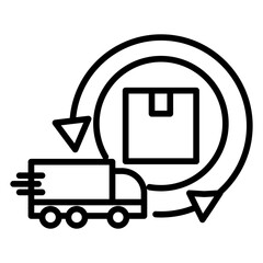 Fototapeta premium Inventory Turnover Icon