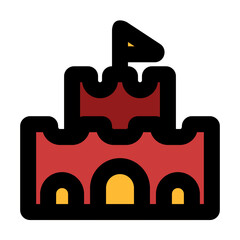 sand castle fill color style
