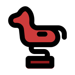 spring horse fill color style