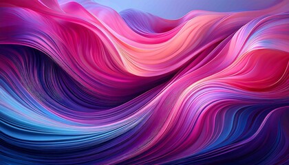 Obraz premium Purple and pink abstract background with flowing waves and soft light effects