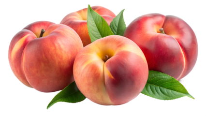 Chinese flat donut peaches isolated on transparent background png
