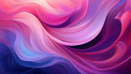 Obraz premium Purple and pink abstract background with flowing waves and soft light effects