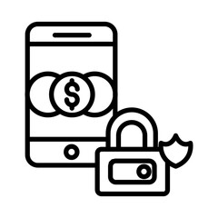 Secure Mobile Payment Icon