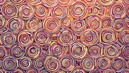 Vibrant Spiral Pattern: Abstract Multicolor Circular Swirl Design with a Playful and Dynamic Aesthetic for a Modern and Decorative Digital Background Design