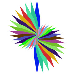 abstract colorful background with stars